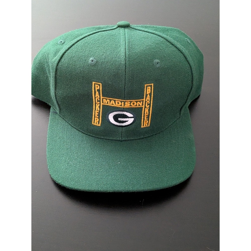 Green Bay Packers Packer Backer Madison Snapback Hat OSFM‎ Green KC Caps MFL
